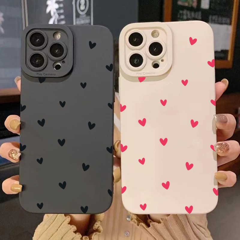 Phone Cases Samsung Galaxy - Black Love Heart Protector Phone Cases