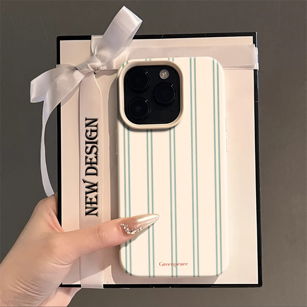 Phone Cases Durable - Pink Stripe Print Summer Phone Case