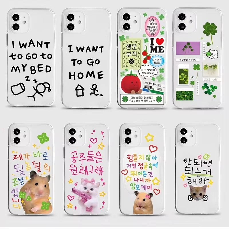 Phone Cases Mous - Korean Ins Cute Four Leaf Clover