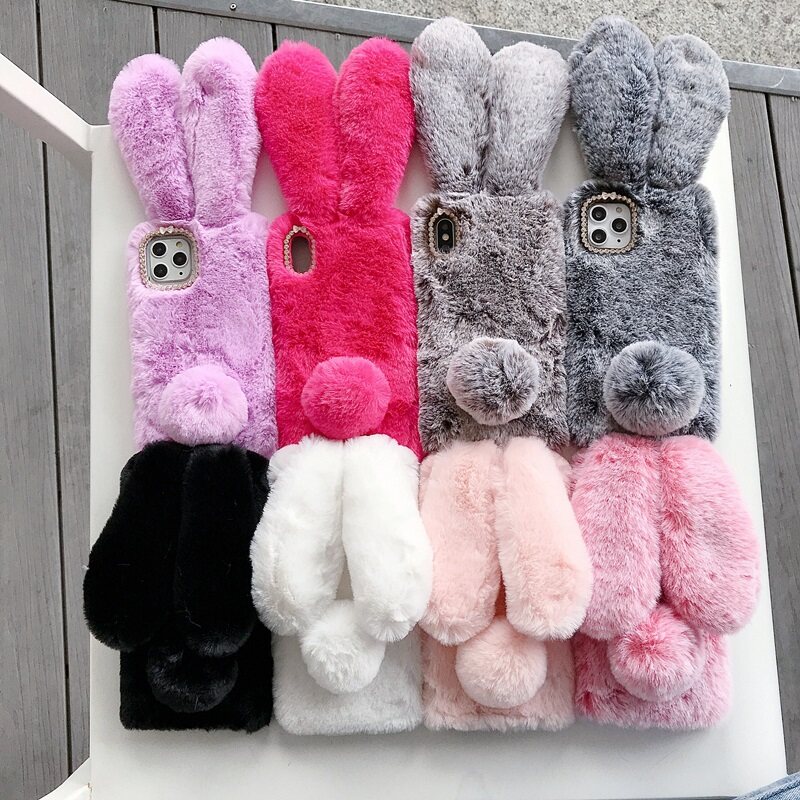 Phone Cases Aviation - Sang Trọng Lông Thỏ Mềm Dành
