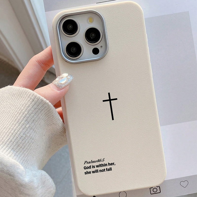 Phone Cases Mous - Psalms 46:5 Cross Christian Stylish Lichee