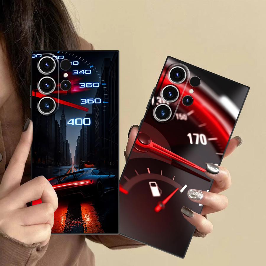 Phone Cases Samsung Galaxy - Red Car Gauge Case for Samsung