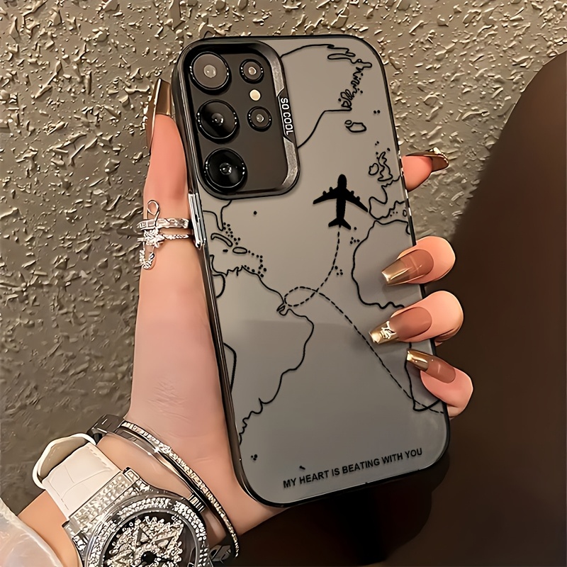 Phone Cases For Samsung Galaxy - Interesting Airplane Route Phone Case For