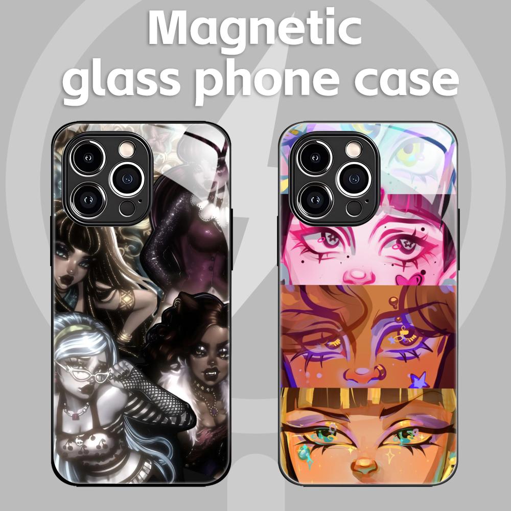 Phone Cases Magnetic - M-MonsterS Cartoon H-HighS Phone Case For