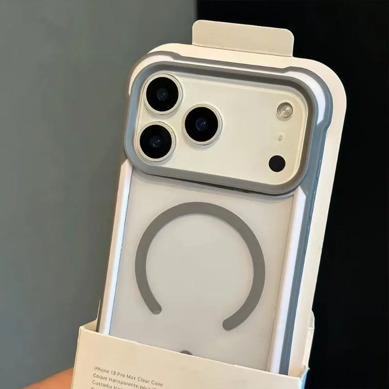 Phone Cases Wholesale - For Magsafe Clear Shockproof ArmorHit Color