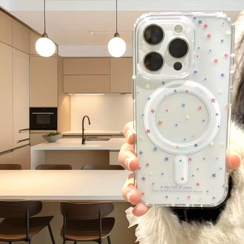 Phone Cases Magnetic - Little Star Pattern Phone Case For