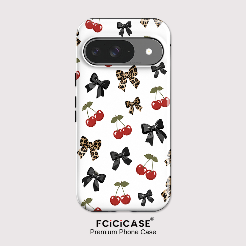 Phone Cases Google Pixel 10 - Fcicicase Bow Knots Cherry Phone Case