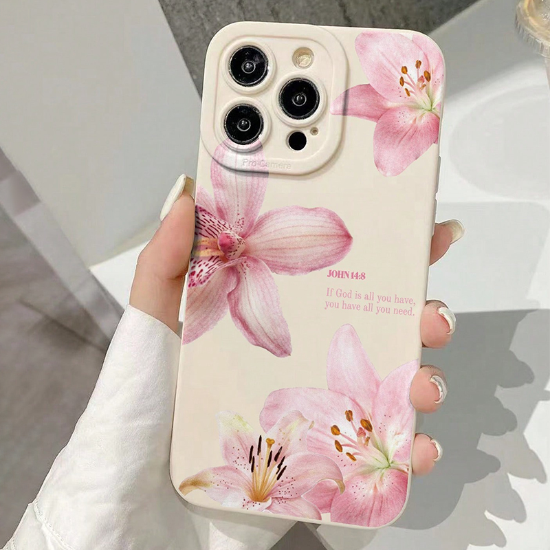 Blue Floral Painted Silicone I - đánh giá và giá Phone Cases Durable
