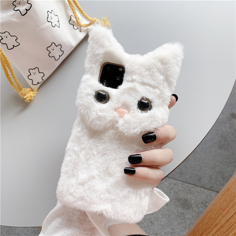 3D Cute Cartoon Cat Furry Plus - đánh giá và giá Phone Cases Iphone