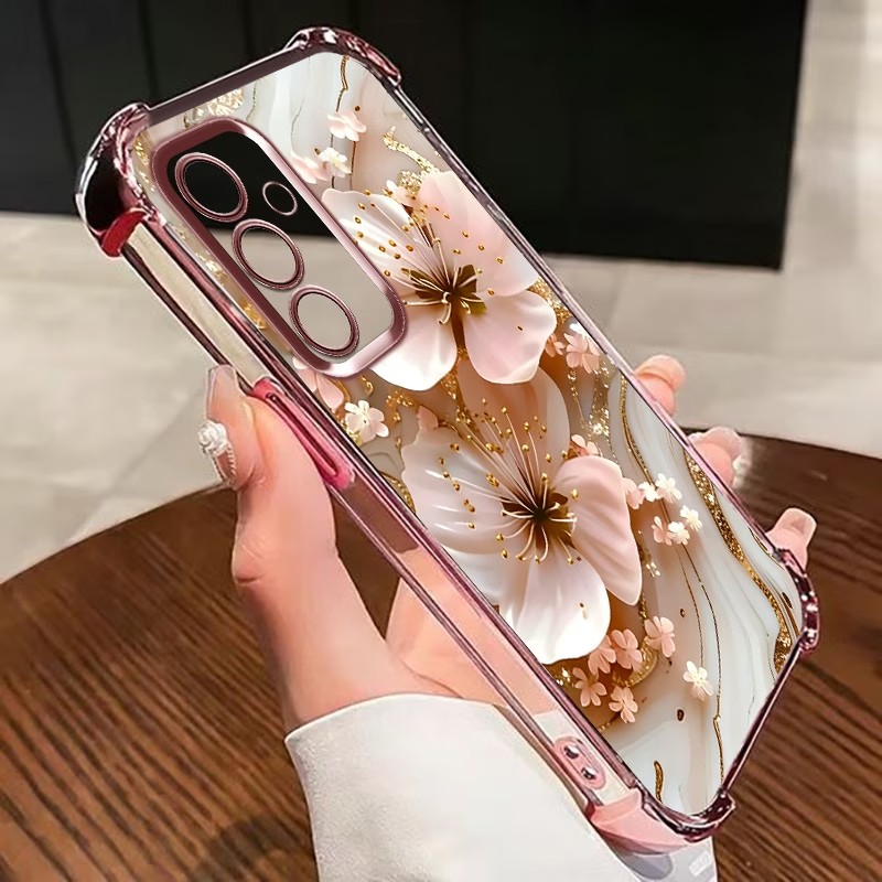 Electroplated Flower Clear Pho - đánh giá và giá Phone Cases For Samsung Galaxy