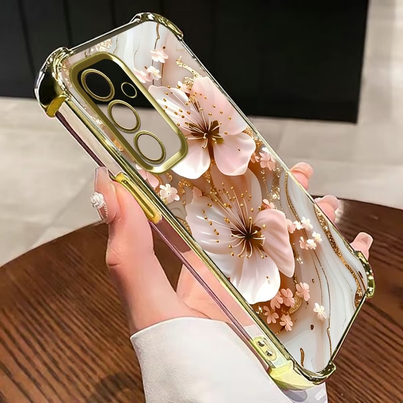 Electroplated Flower Clear Pho - đánh giá và giá Phone Cases For Samsung Galaxy