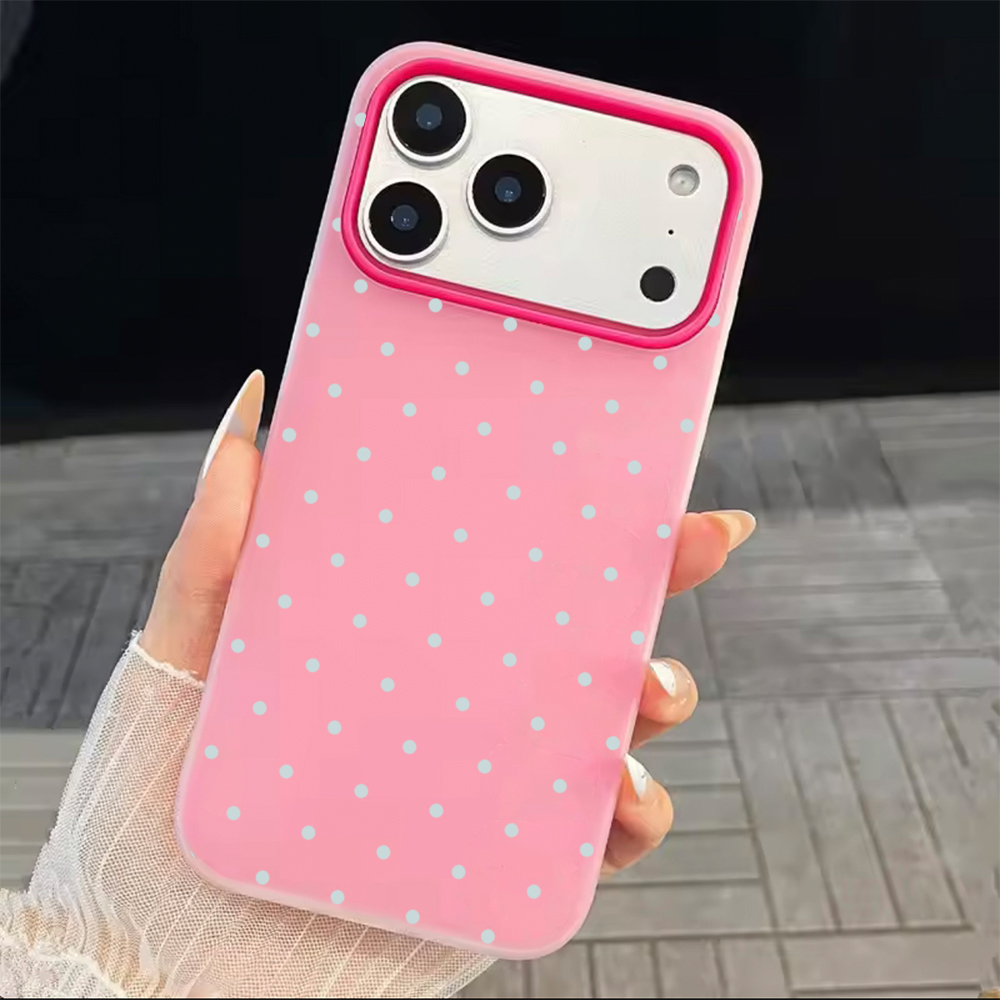Adorable Light Blue Polka Dot  - đánh giá và giá Phone Cases Mous