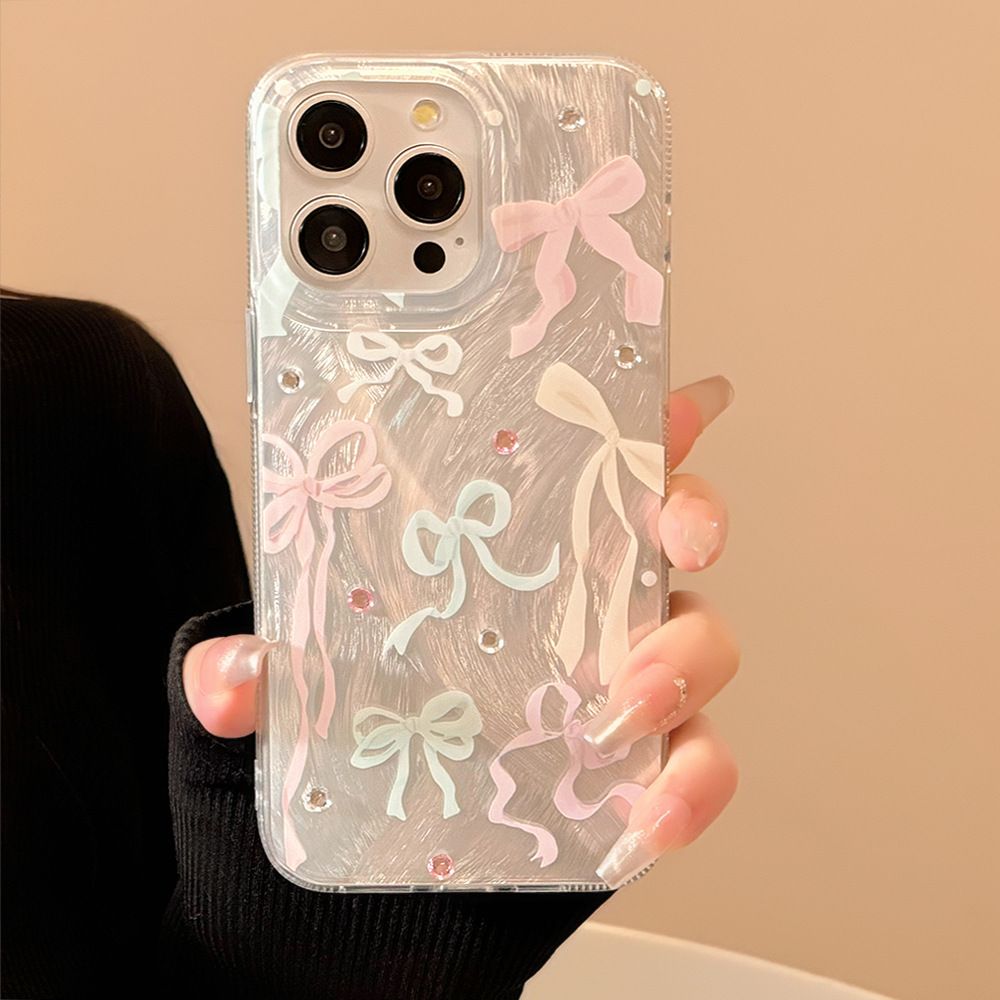 Korean Colorful Bowknot Diamon - đánh giá và giá Phone Cases Durable