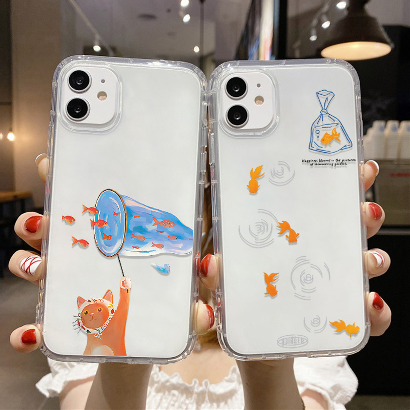 Lovely Fishes Clear Phone Case - đánh giá và giá Phone Cases For Iphone 11