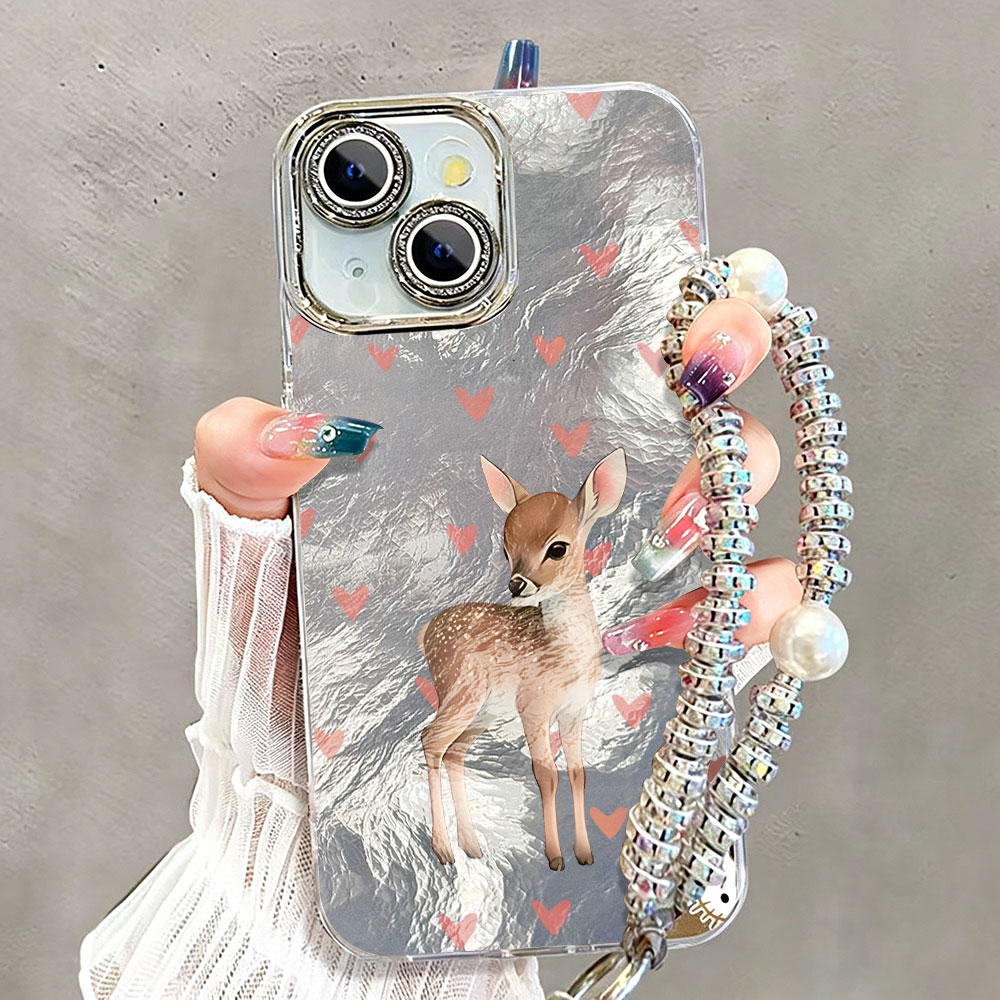 Cute Korean Red Love Deer Phon - đánh giá và giá Phone Cases Red Deer