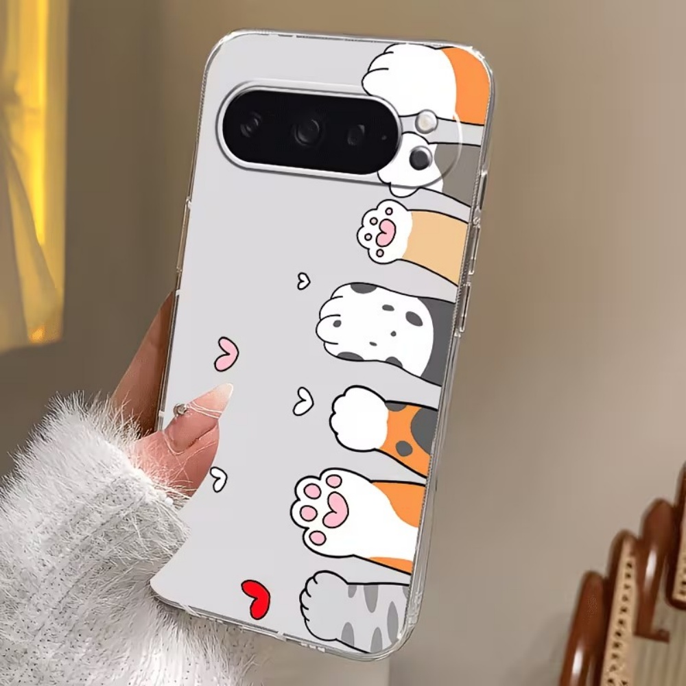 Cartoon Cat Paw Print Crystal  - đánh giá và giá Phone Cases Google Pixel 10