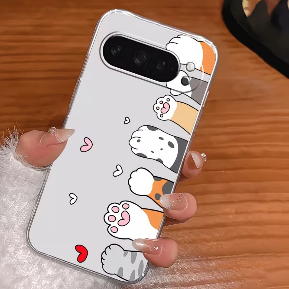 Cartoon Cat Paw Print Crystal  - đánh giá và giá Phone Cases Google Pixel 10