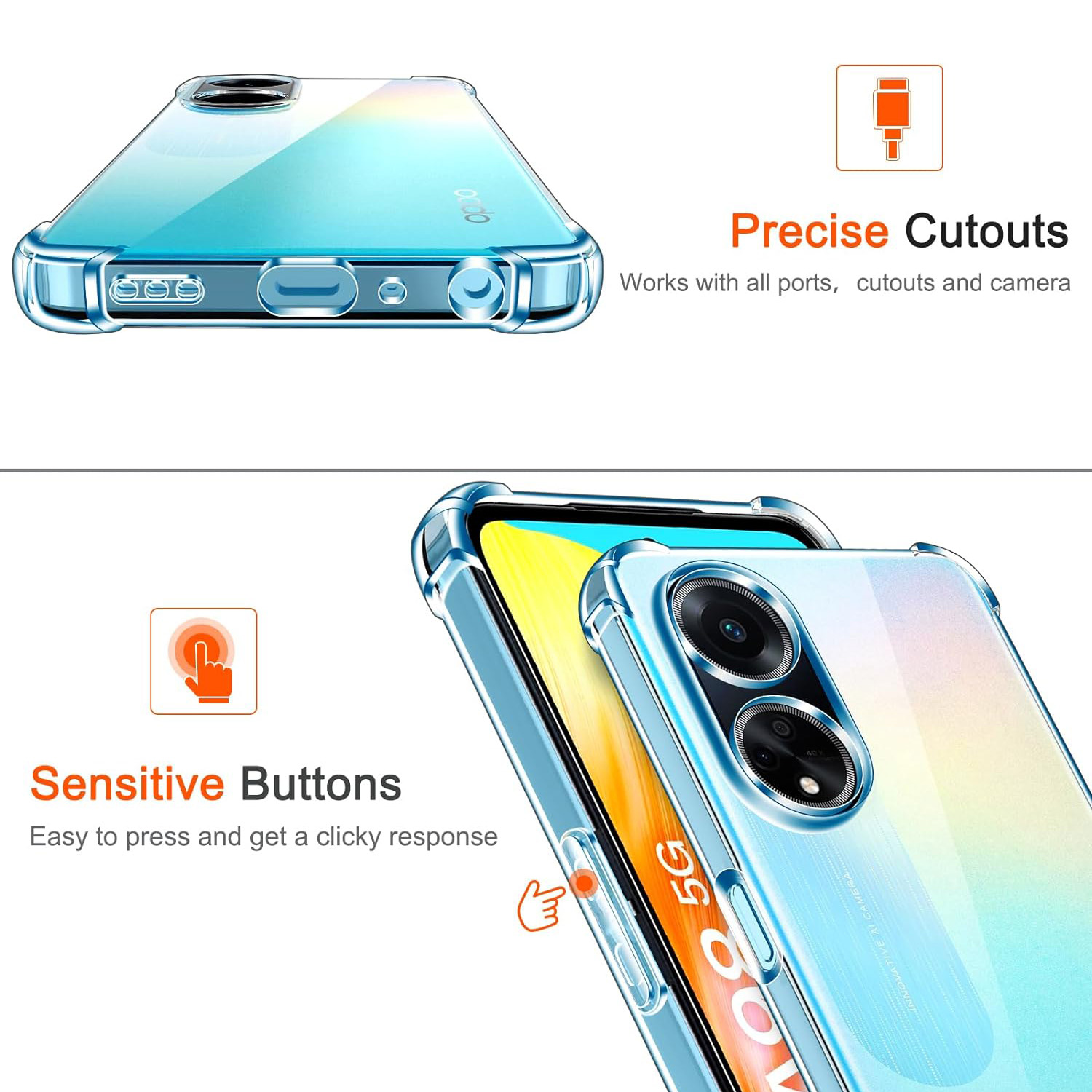 Thick Shockproof Silicone Clea - đánh giá và giá Phone Cases Aviation