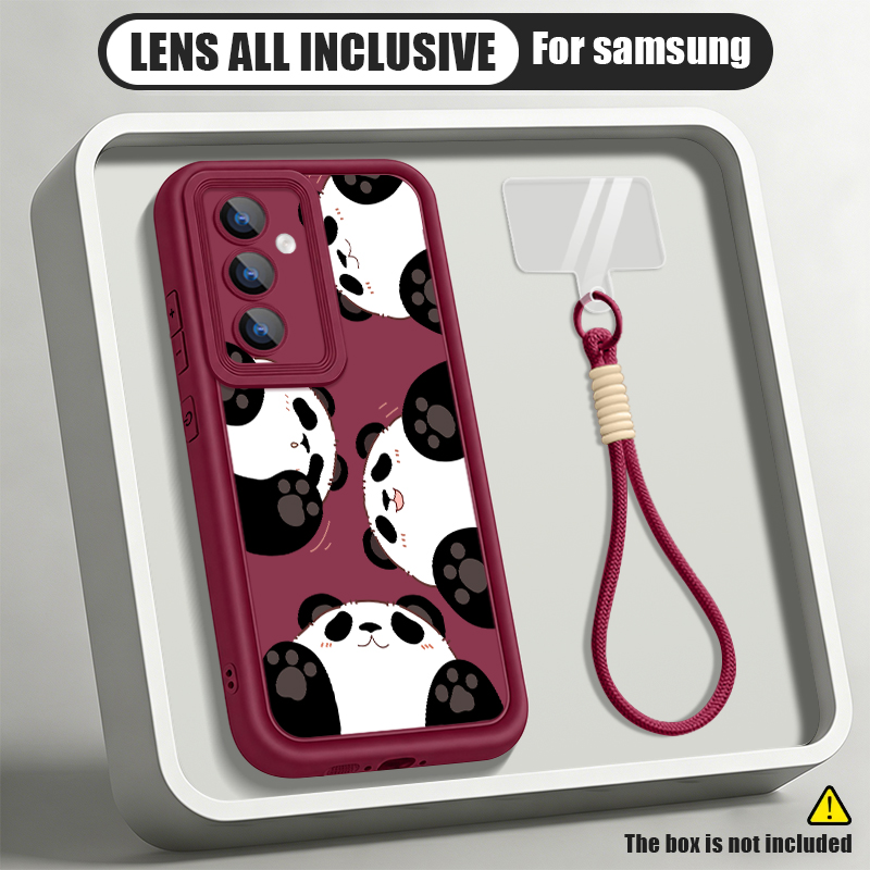Cartoon Panda Pattern Lanyard  - đánh giá và giá Phone Cases Samsung Galaxy