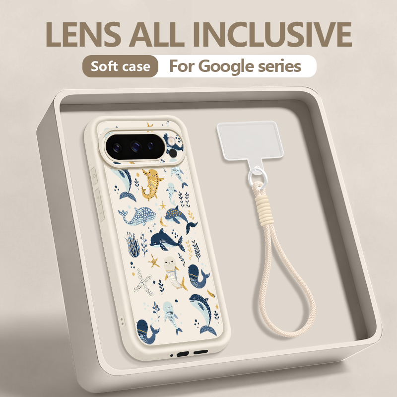 Shark Ocean Patterned TPU Phon - đánh giá và giá Phone Cases Google Pixel 10