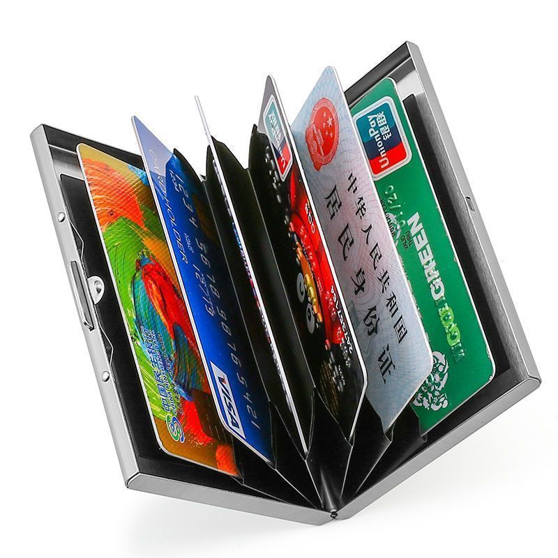 OUIO ​RFID Blocking Stainless  - đánh giá và giá Card Holder Slim Case
