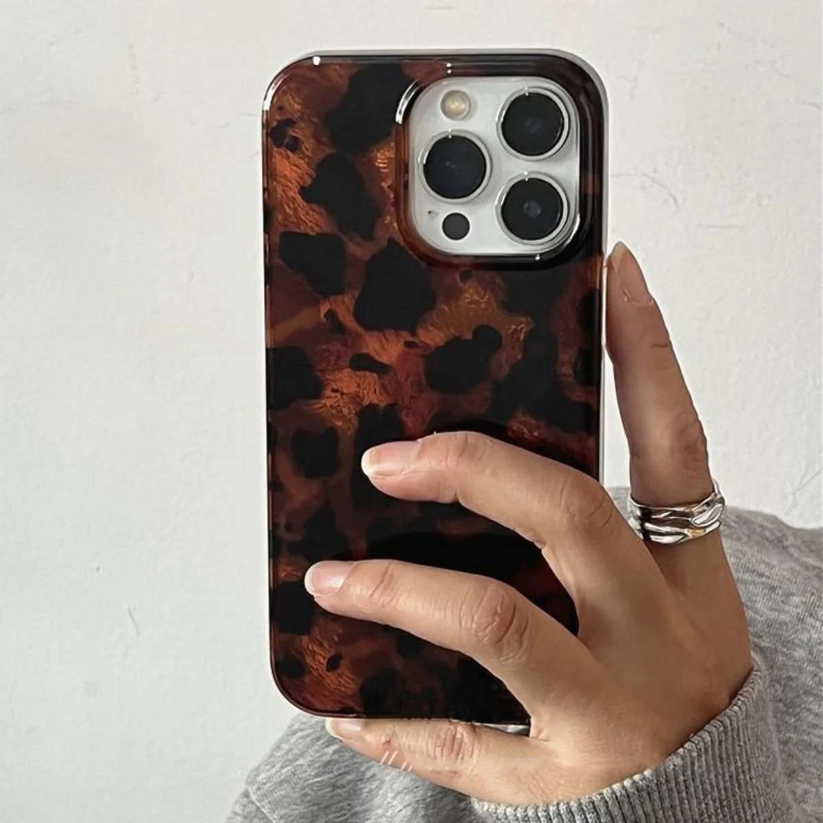 Retro Amber Texture Laser Phon - đánh giá và giá Phone Cases Mous