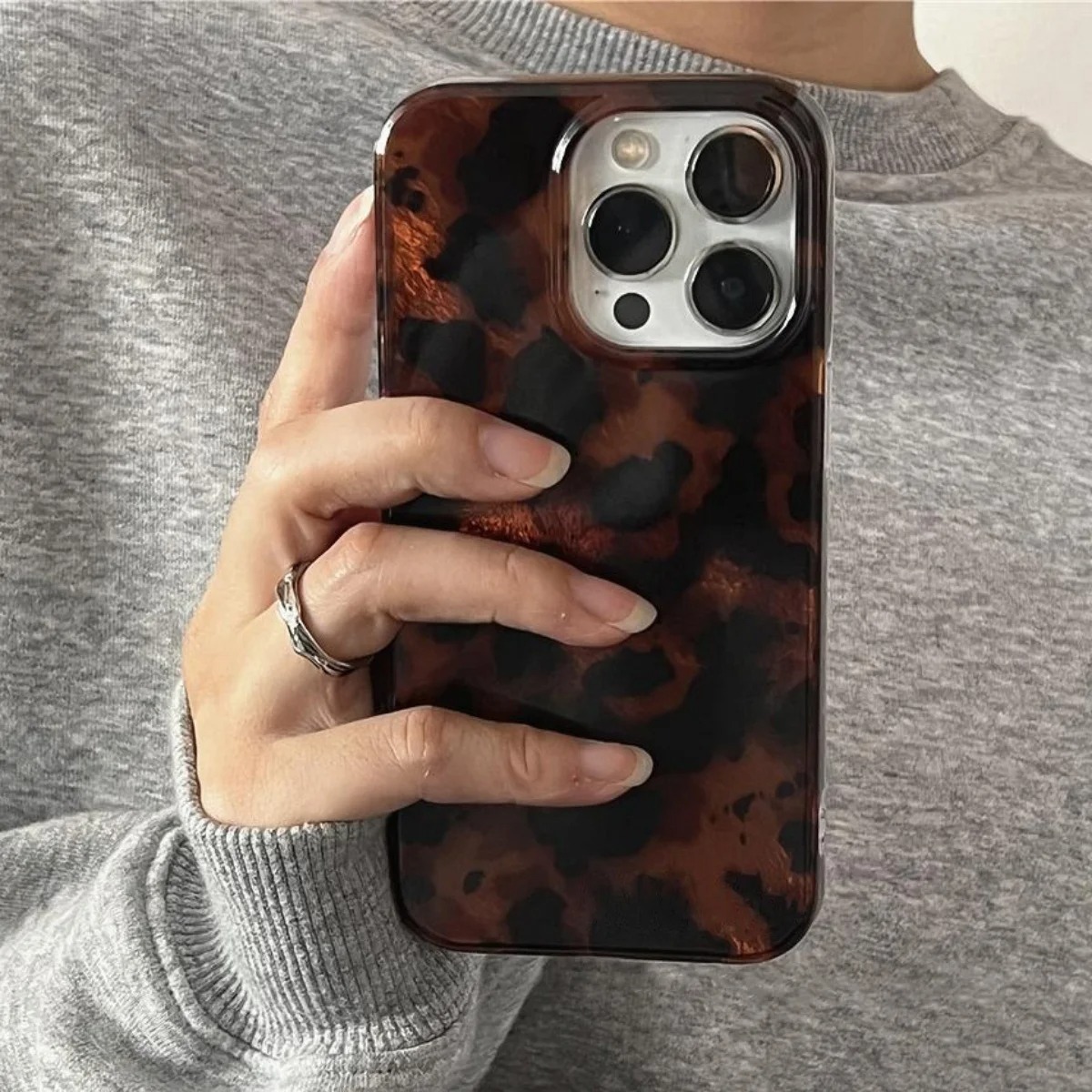 Retro Amber Texture Laser Phon - đánh giá và giá Phone Cases Mous