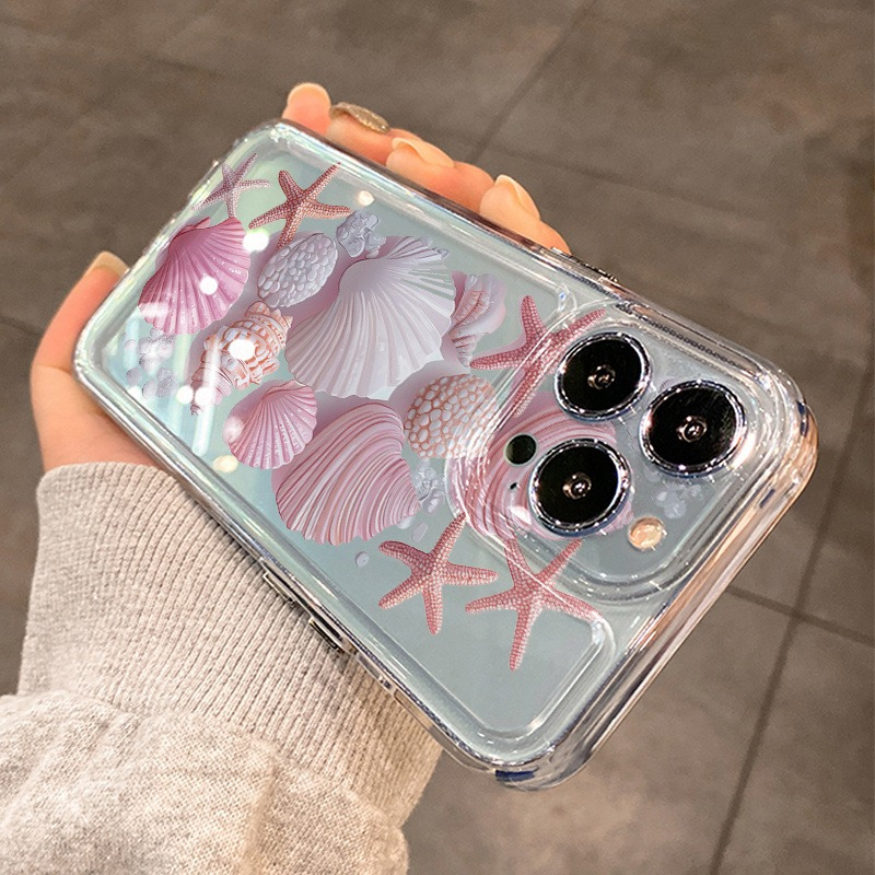 Trendy Pink Seashell Phone Cas - đánh giá và giá Phone Cases Durable