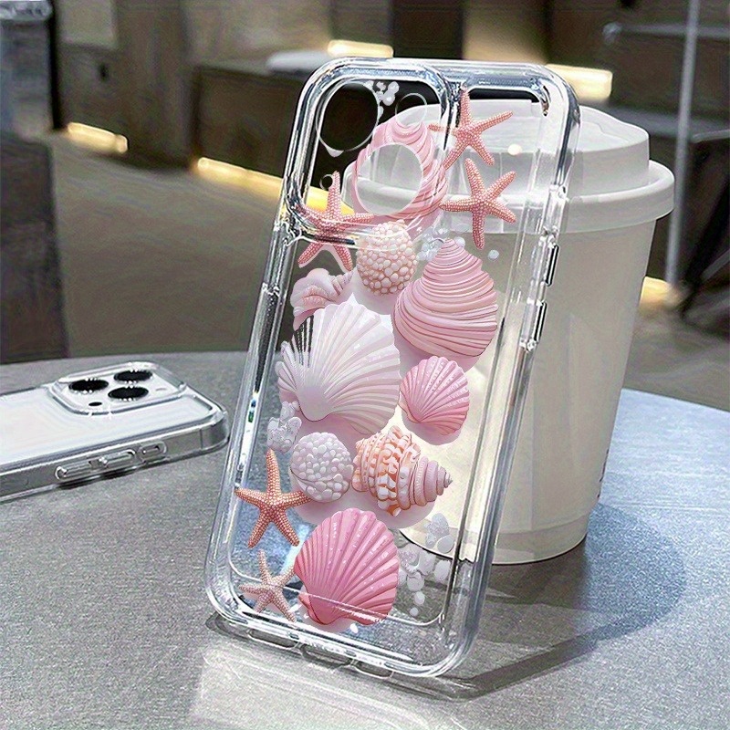 Trendy Pink Seashell Phone Cas - đánh giá và giá Phone Cases Durable