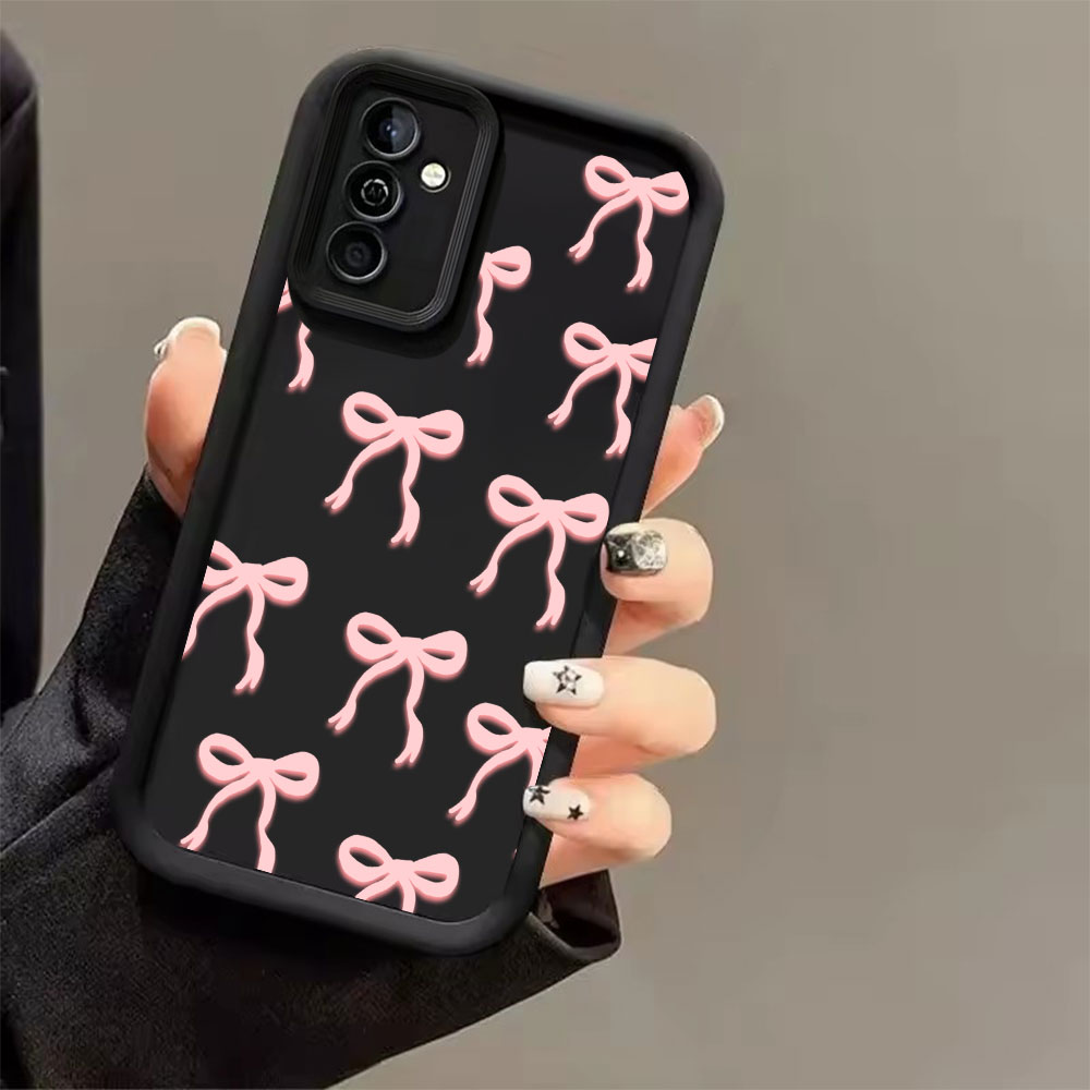 Pink Bow Print Soft TPU Phone  - đánh giá và giá Phone Cases Samsung Galaxy