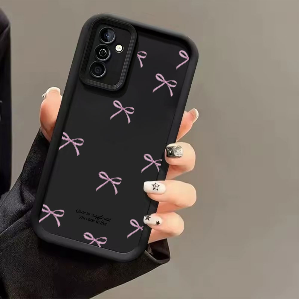 Pink Bow Print Soft TPU Phone  - đánh giá và giá Phone Cases Samsung Galaxy
