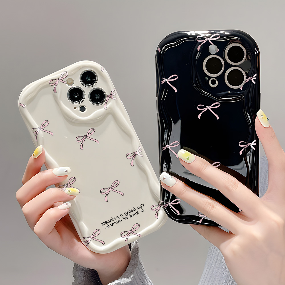Bow Wavy Edge 3D Wave Case For - đánh giá và giá Phone Cases Aviation