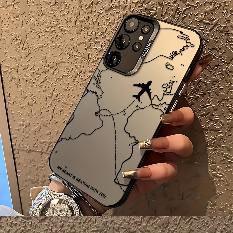 Interesting Airplane Route Pho - đánh giá và giá Phone Cases For Samsung Galaxy