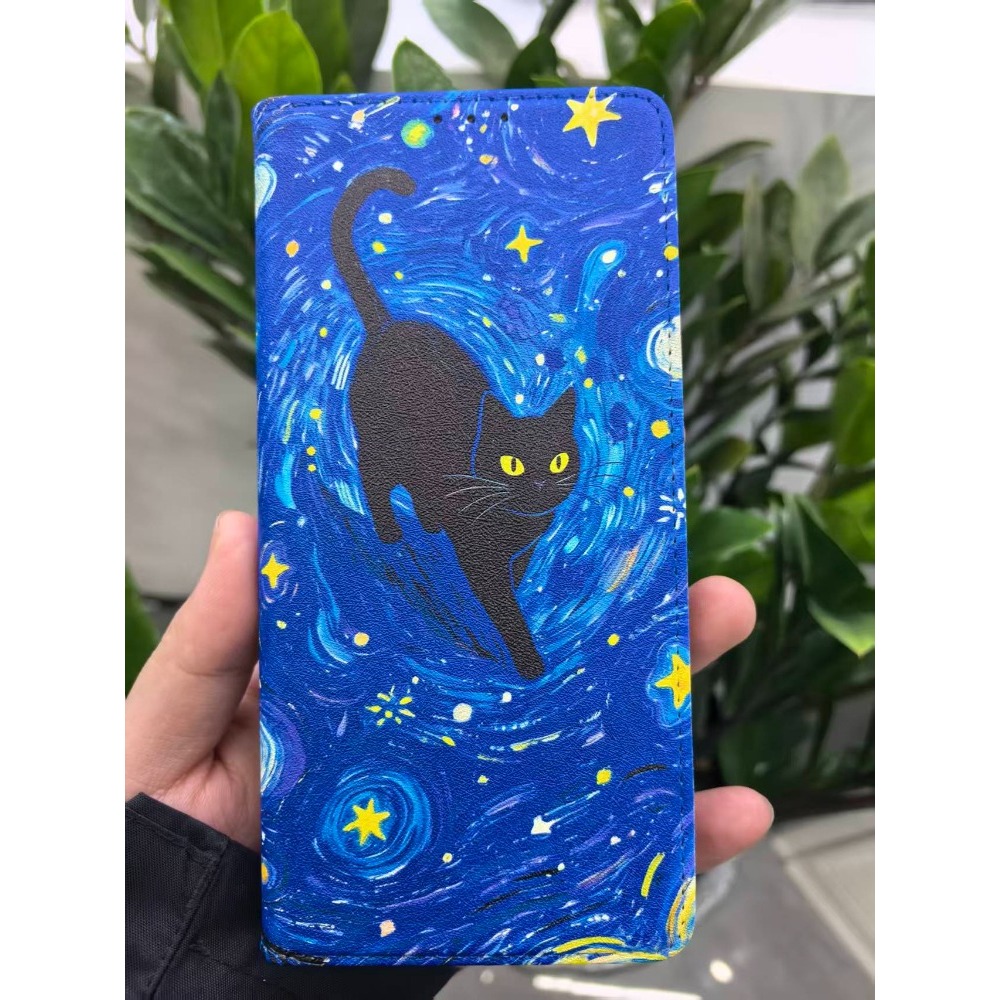 Painted Magnetic Flip Leather  - đánh giá và giá Phone Cases For Samsung Galaxy