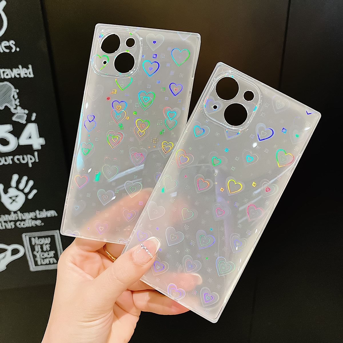 Heart Pattern Phone Case Compa - đánh giá và giá Glitter Shockproof Case