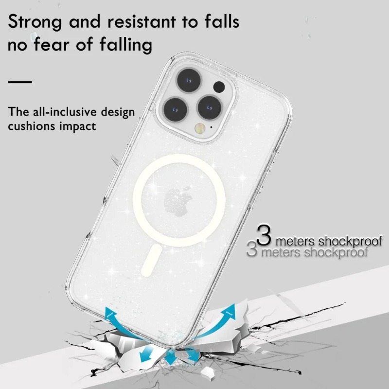 Bling Glitter Clear Magnetic P - đánh giá và giá Glitter Shockproof Case