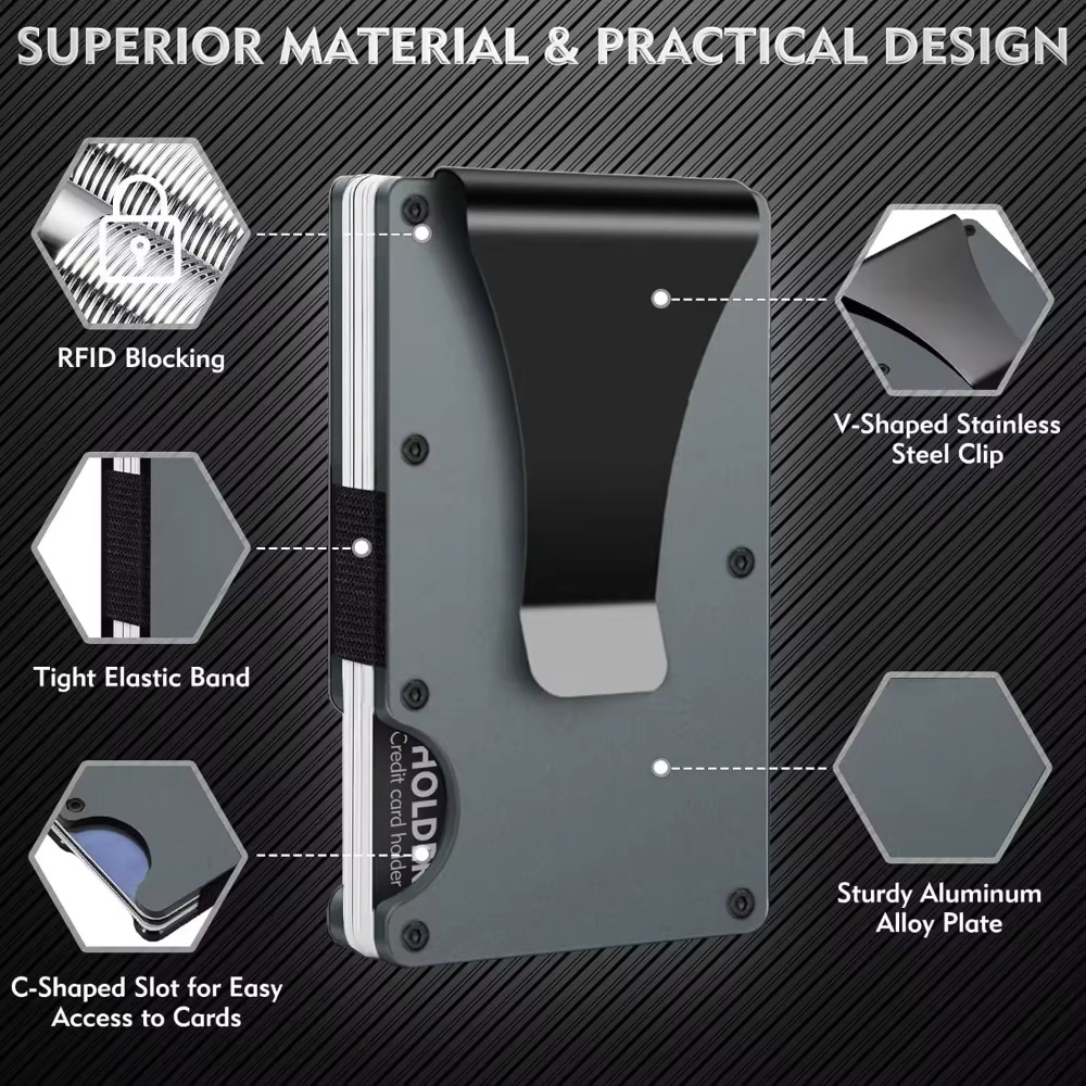 Aluminum Alloy Rfid Blocking C - đánh giá và giá Card Holder Slim Case