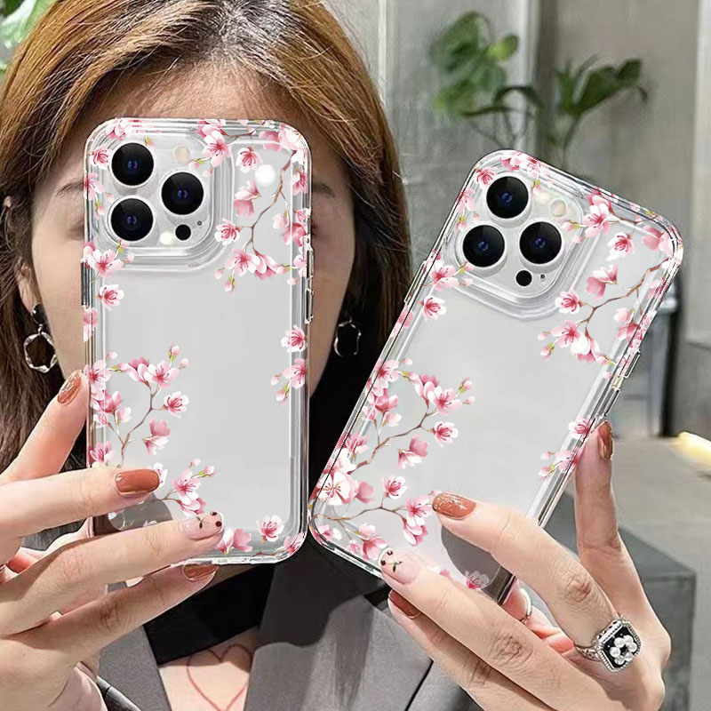 Pink Flower Design Transparent - đánh giá và giá Phone Cases Best