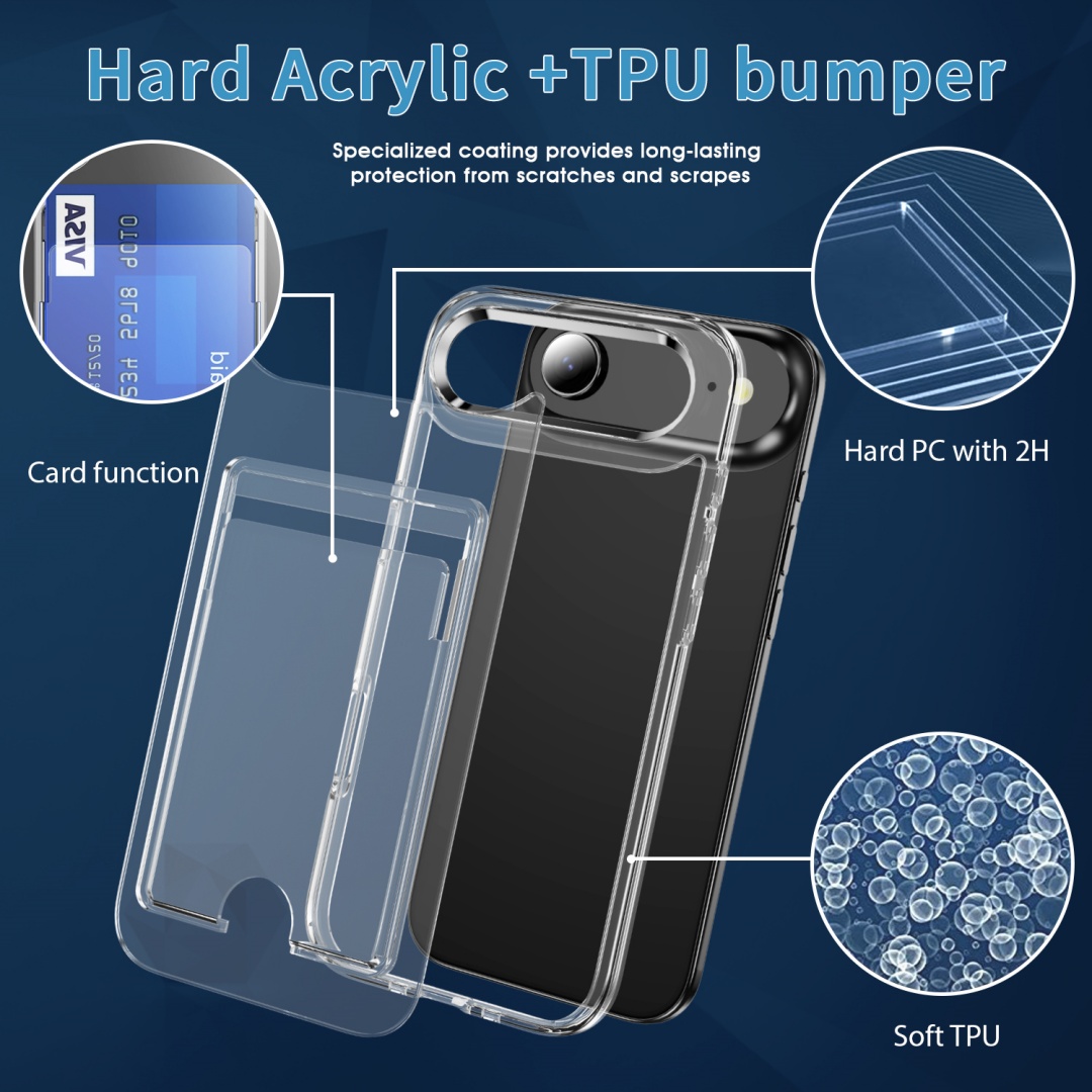 Luxury Clear Card Slot Holder  - đánh giá và giá Phone Cases Best
