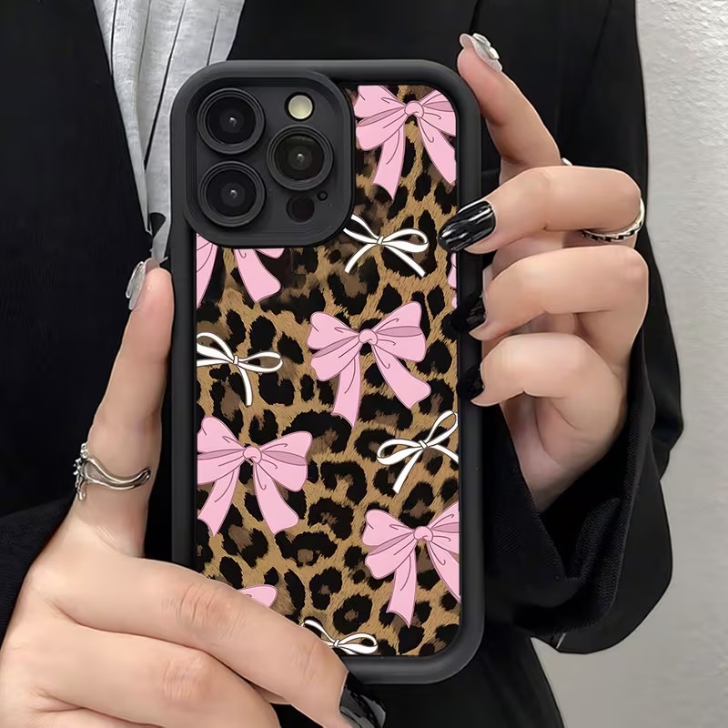 Leopard Print Bow Phone Case F - đánh giá và giá Phone Cases Mous