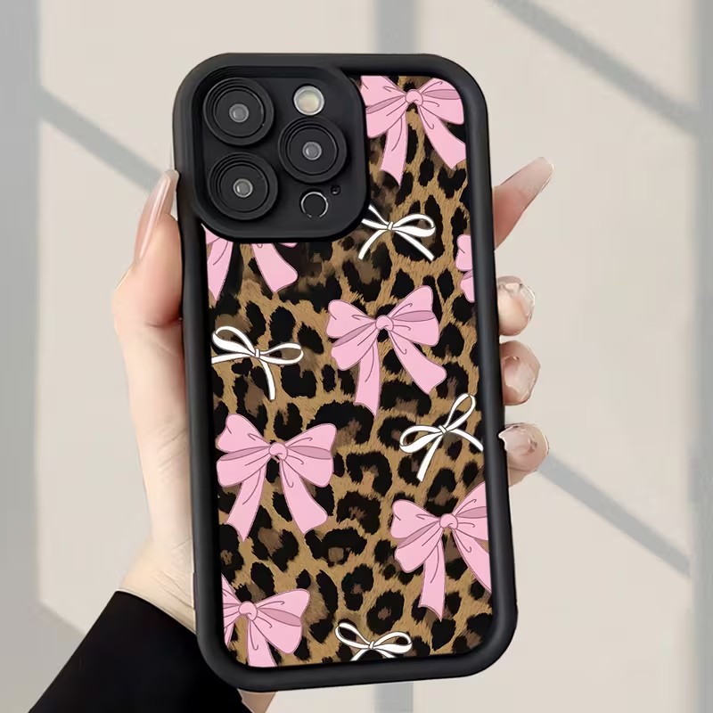 Leopard Print Bow Phone Case F - đánh giá và giá Phone Cases Mous