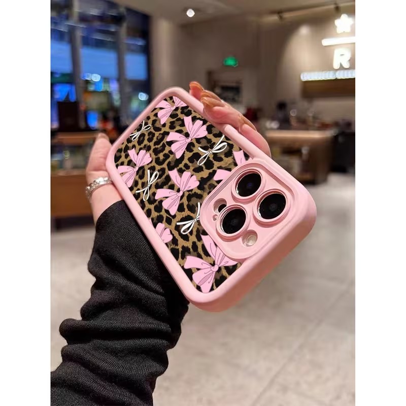Leopard Print Bow Phone Case F - đánh giá và giá Phone Cases Mous