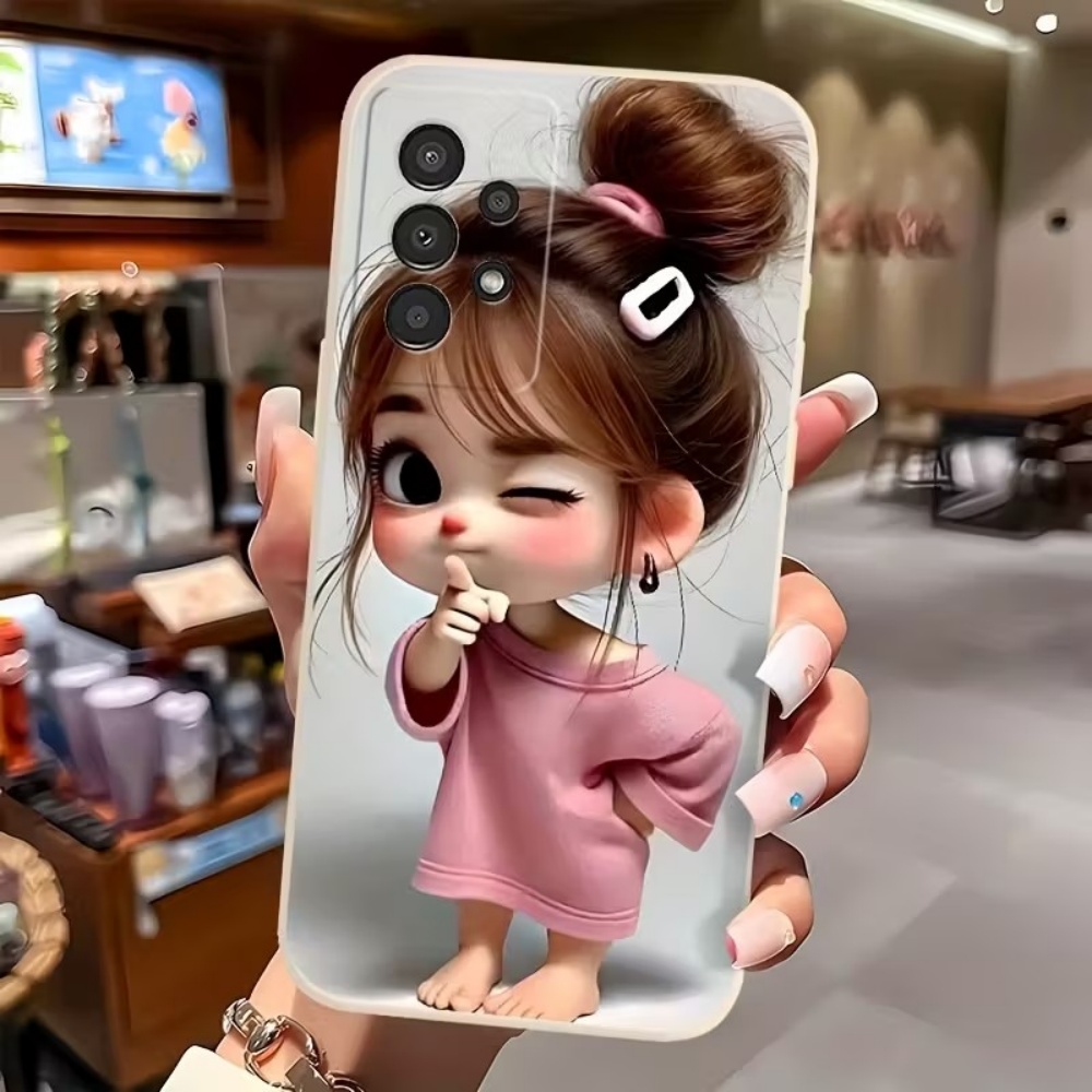 Cute Cartoon Girl Pattern Desi - đánh giá và giá Phone Cases Samsung Galaxy
