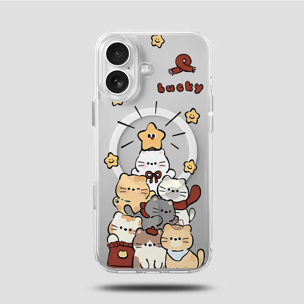 Cute Cartoon Kitten Print Comp - đánh giá và giá Phone Cases Magnetic