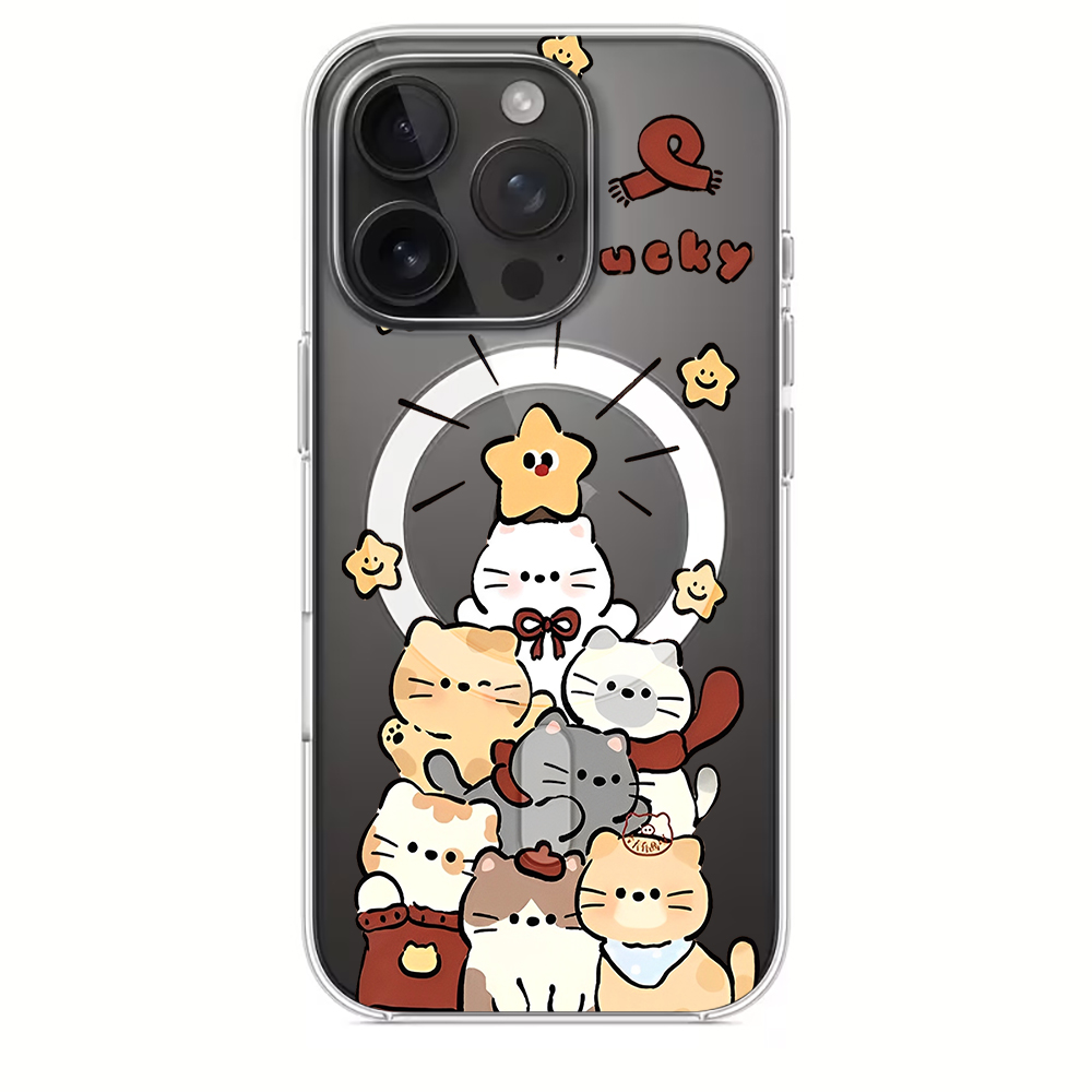 Cute Cartoon Kitten Print Comp - đánh giá và giá Phone Cases Magnetic