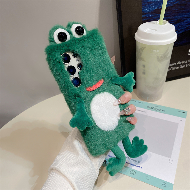 Plush Frog Phone Case, Cute Gr - đánh giá và giá Phone Cases Samsung Galaxy
