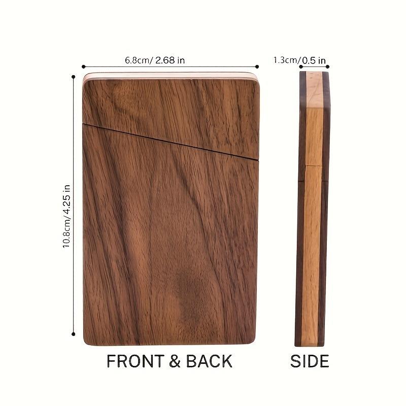 Portable Wood Business Card Ho - đánh giá và giá Card Holder Slim Case